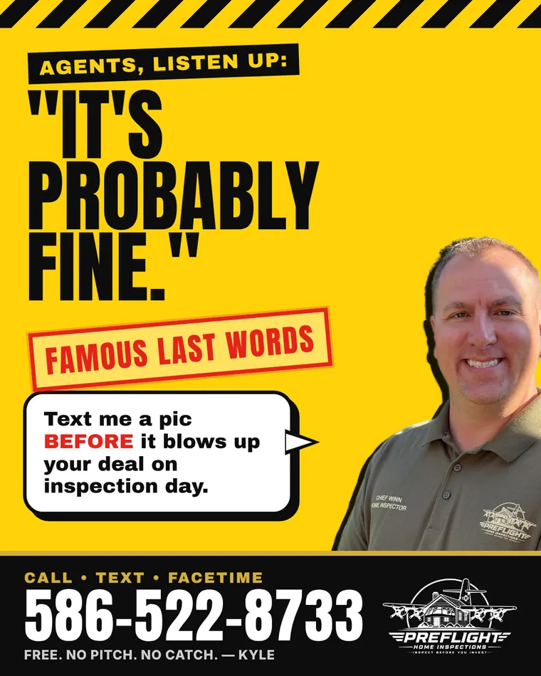 It's probably fine, famous last words. Text a home inspector a picture before it blows up your deal
