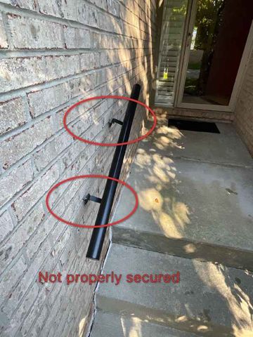 Loose anchors at post