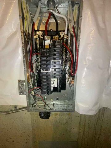 Dead-front removed – wiring inspected