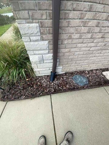 Downspout to grade