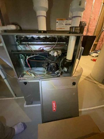 Burner compartment inspected