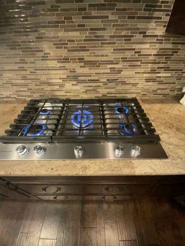 All burners operated