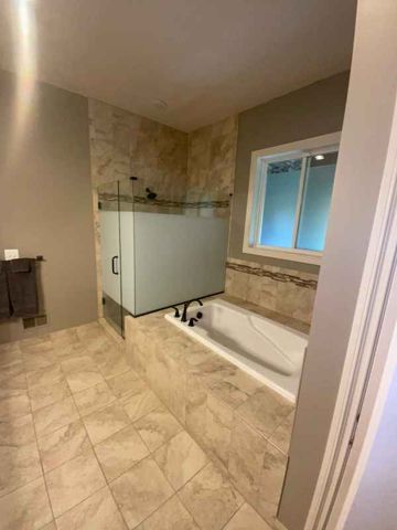Shower and tub